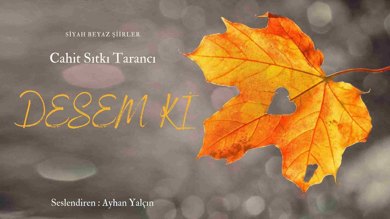 Cahit Sıtkı Tarancı – Desem ki
